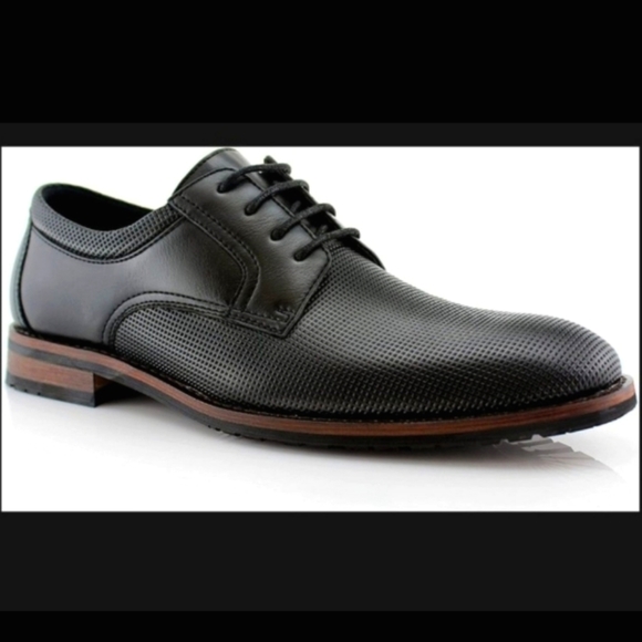 Ferro Aldo Martin Mens Casual Round Toe Formal Uniform Textured Oxford - Picture 1 of 12